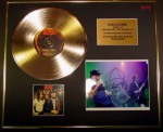 AC/DC/CD GOLD DISC/RECORD/SIGNED PHOTO DISPLAY/COA